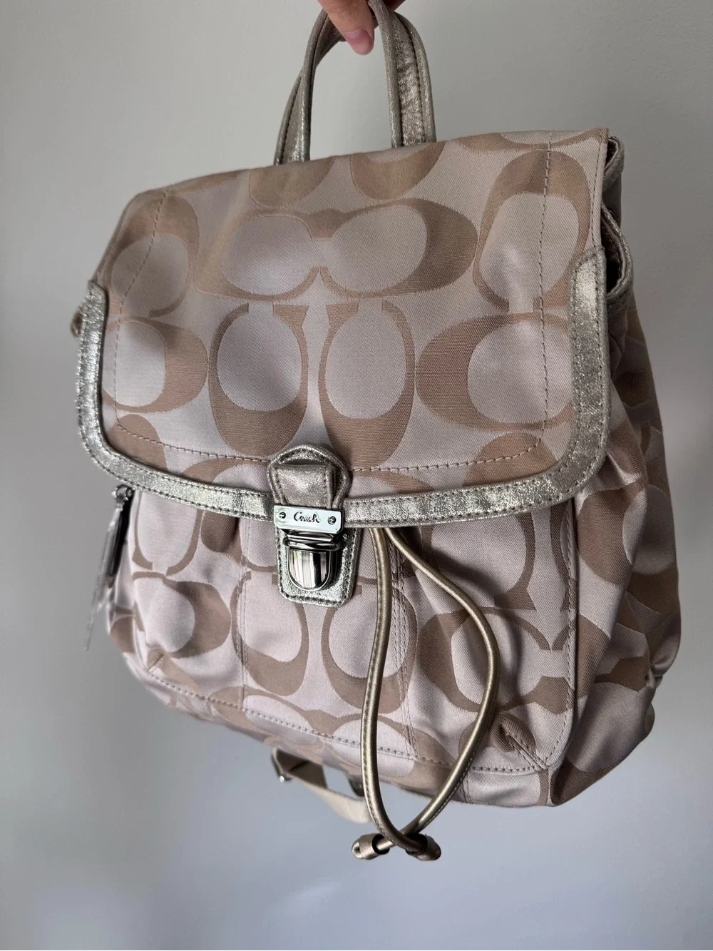 Coach Poppy Signature Backpack